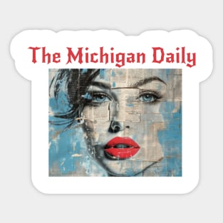 Michigan daily newspaper Sticker